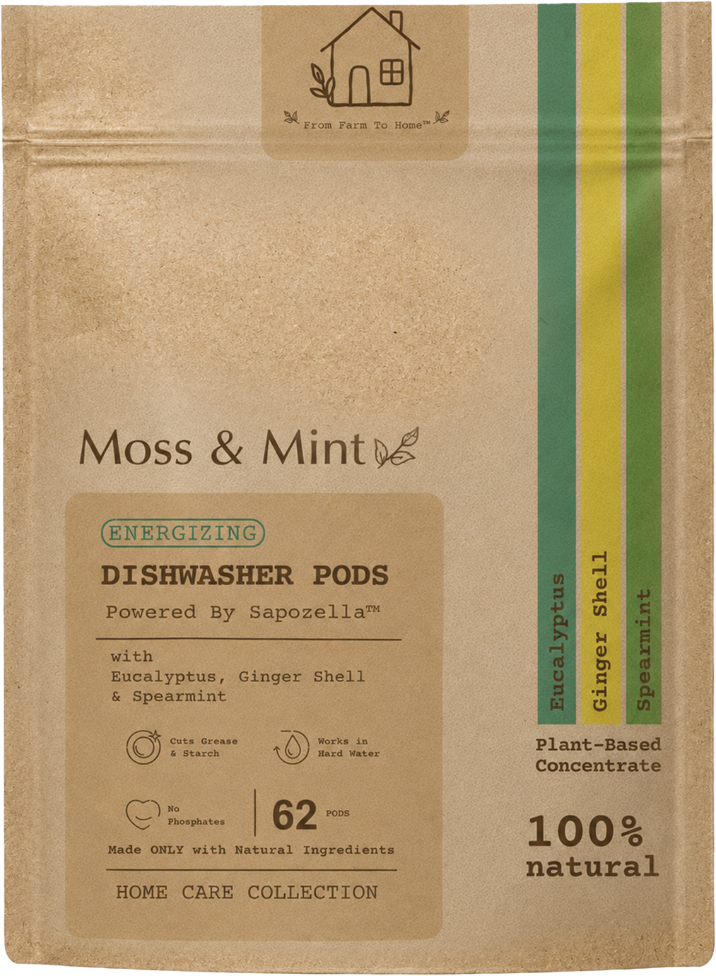 Energizing Dish Wash PODS | 62 PCS